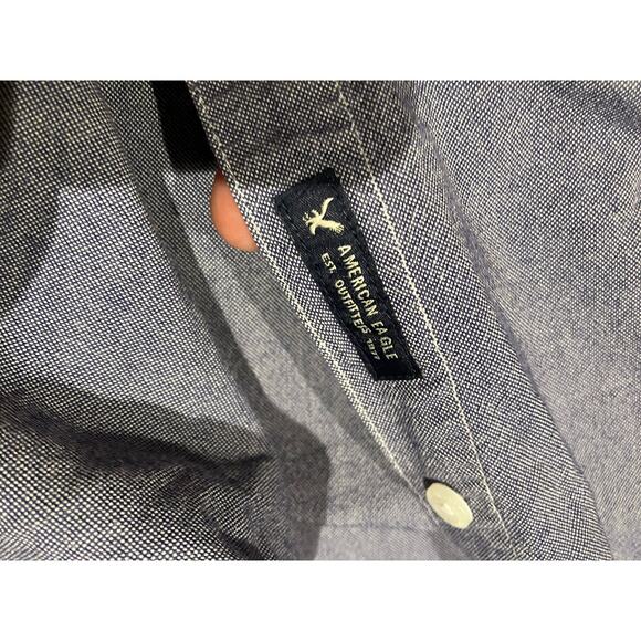 American Eagle Outfitters AEO XXXL 3XL Men's Button Down Red White Blue Short - Picture 4 of 8